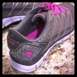 Pink U.S. Polo Assn. like new tennis shoes